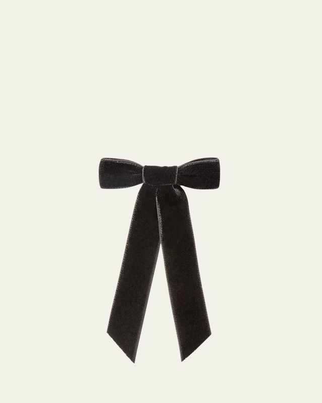 Velvet Bow Barrette